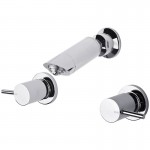 PJK Chrome 1 /4 Turn Lead Free Shower Tap Set